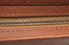 Authentic Burberrys Vintage Leather Clutch Hand Bag Purse Brown K4976