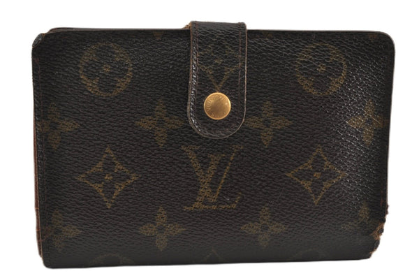 Auth Louis Vuitton Monogram Porte Monnaie Billets Viennois M61663 Wallet K4979