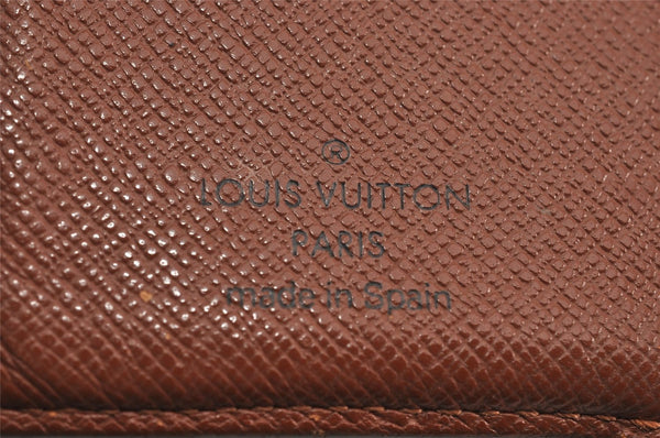 Auth Louis Vuitton Monogram Porte Monnaie Billets Viennois M61663 Wallet K4979