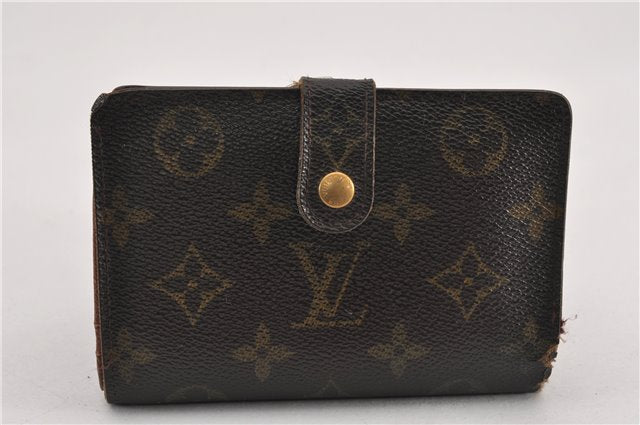 Auth Louis Vuitton Monogram Porte Monnaie Billets Viennois M61663 Wallet K4979