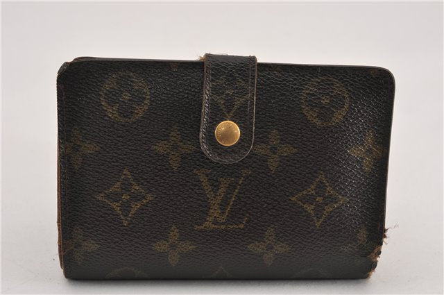 Auth Louis Vuitton Monogram Porte Monnaie Billets Viennois M61663 Wallet K4979