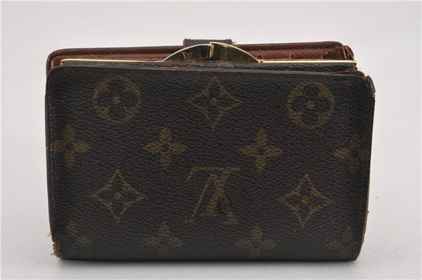 Auth Louis Vuitton Monogram Porte Monnaie Billets Viennois M61663 Wallet K4979