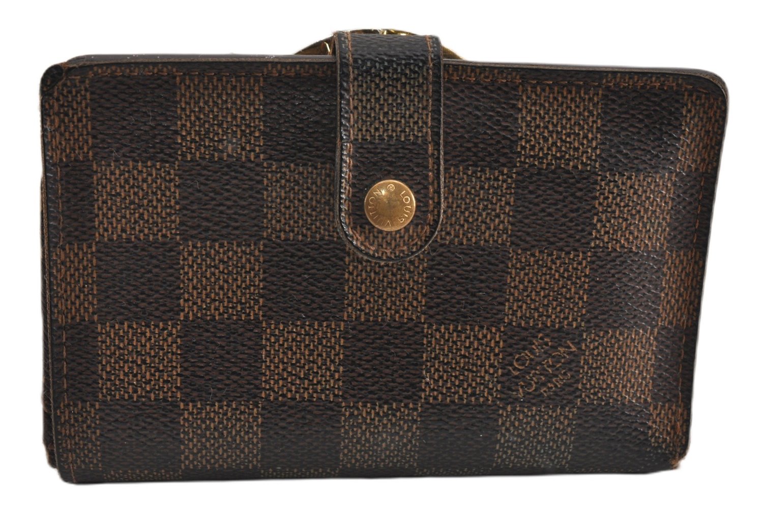 Authentic Louis Vuitton Damier Portefeuille Viennois Wallet N61674 LV K4980