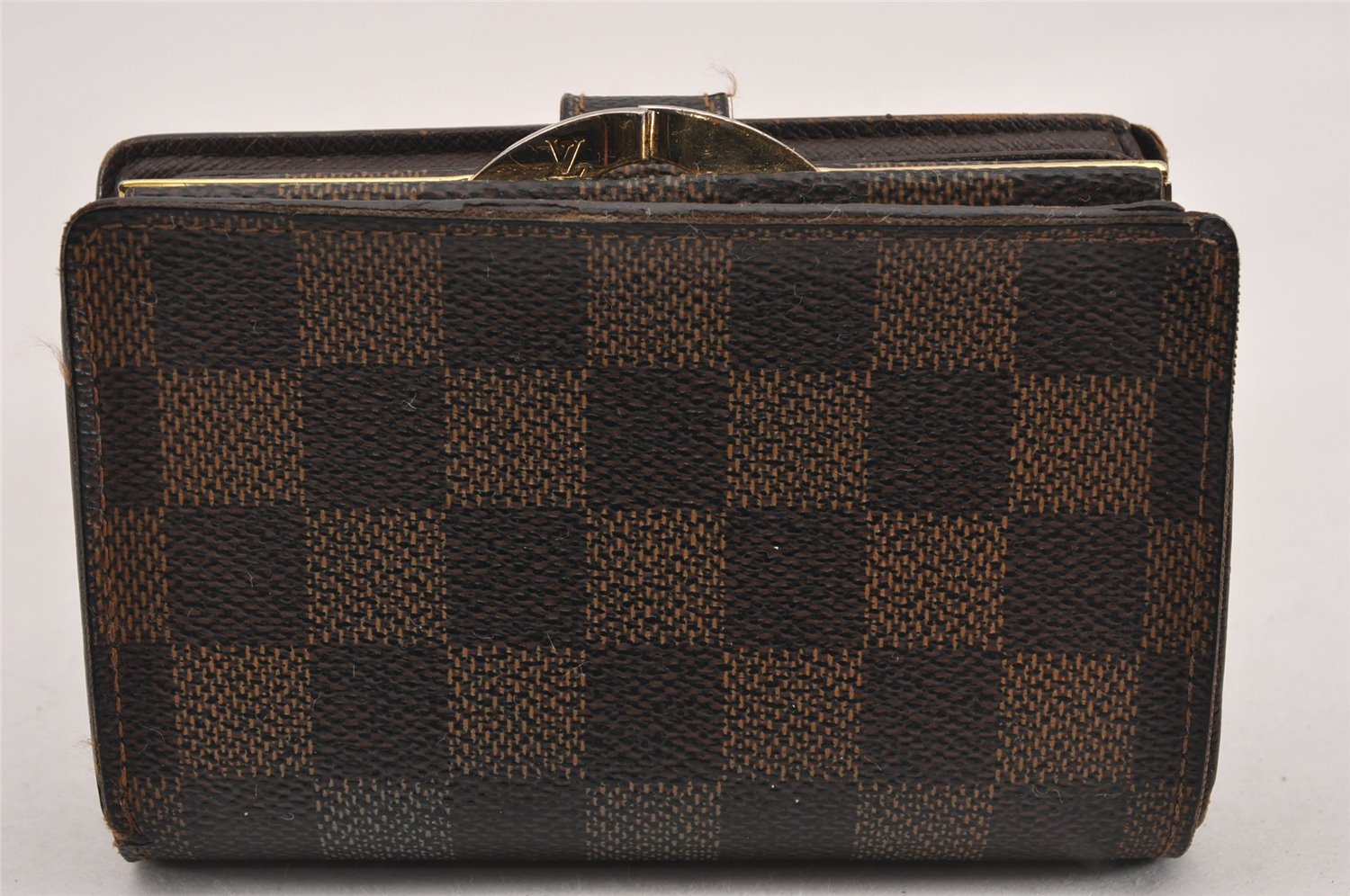 Authentic Louis Vuitton Damier Portefeuille Viennois Wallet N61674 LV K4980