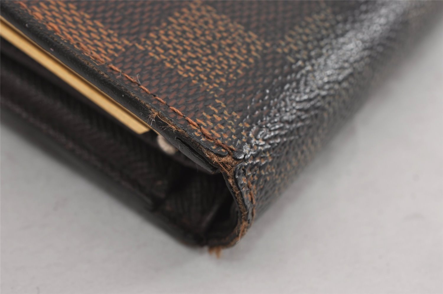 Authentic Louis Vuitton Damier Portefeuille Viennois Wallet N61674 LV K4980