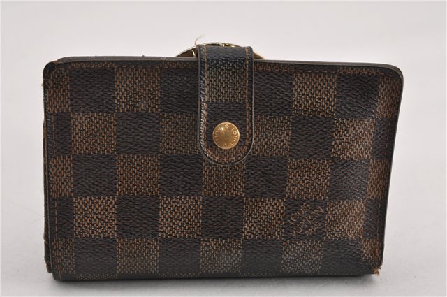 Authentic Louis Vuitton Damier Portefeuille Viennois Wallet N61674 LV K4980