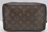 Auth Louis Vuitton Monogram Trousse Toilette 23 Clutch Hand Bag M47524 LV K4983