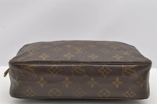 Auth Louis Vuitton Monogram Trousse Toilette 23 Clutch Hand Bag M47524 LV K4983