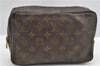 Auth Louis Vuitton Monogram Trousse Toilette 23 Clutch Hand Bag M47524 LV K4983