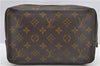 Auth Louis Vuitton Monogram Trousse Toilette 23 Clutch Hand Bag M47524 LV K4983