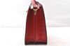 Authentic Louis Vuitton Epi Capucines Shoulder Cross Bag Red M52347 LV K4989
