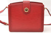 Authentic Louis Vuitton Epi Capucines Shoulder Cross Bag Red M52347 LV K4989