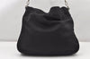 Authentic GUCCI Vintage Bamboo 2Way Shoulder Tote Bag Nylon Leather Black K4993