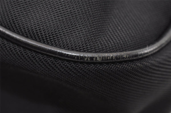 Authentic GUCCI Vintage Bamboo 2Way Shoulder Tote Bag Nylon Leather Black K4993