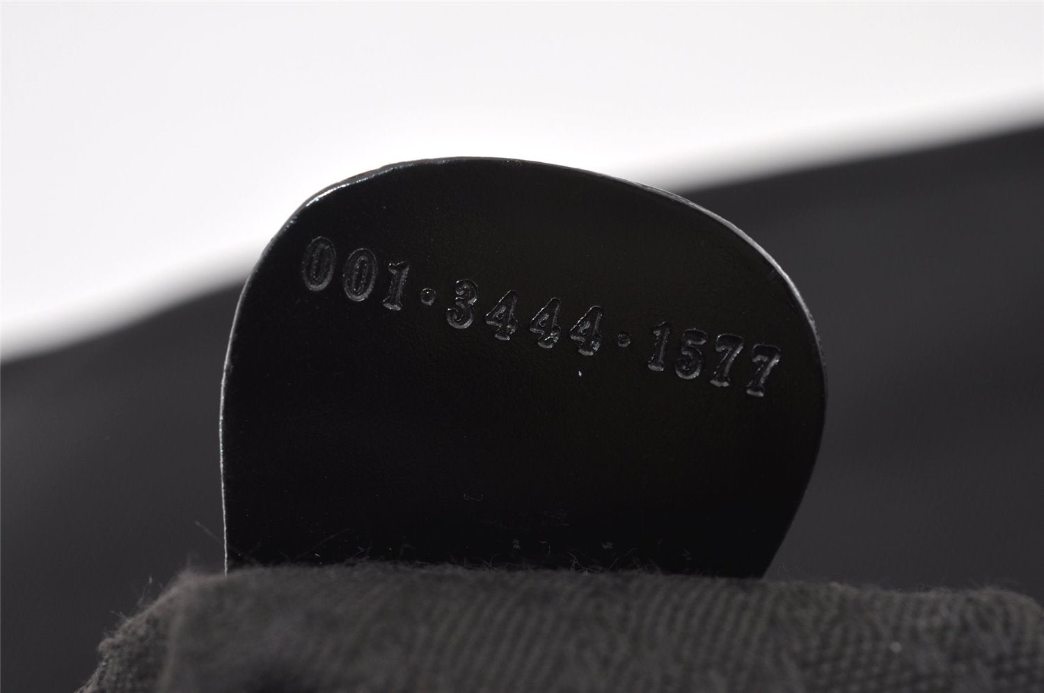 Authentic GUCCI Vintage Bamboo 2Way Shoulder Tote Bag Nylon Leather Black K4993