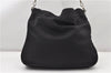Authentic GUCCI Vintage Bamboo 2Way Shoulder Tote Bag Nylon Leather Black K4993