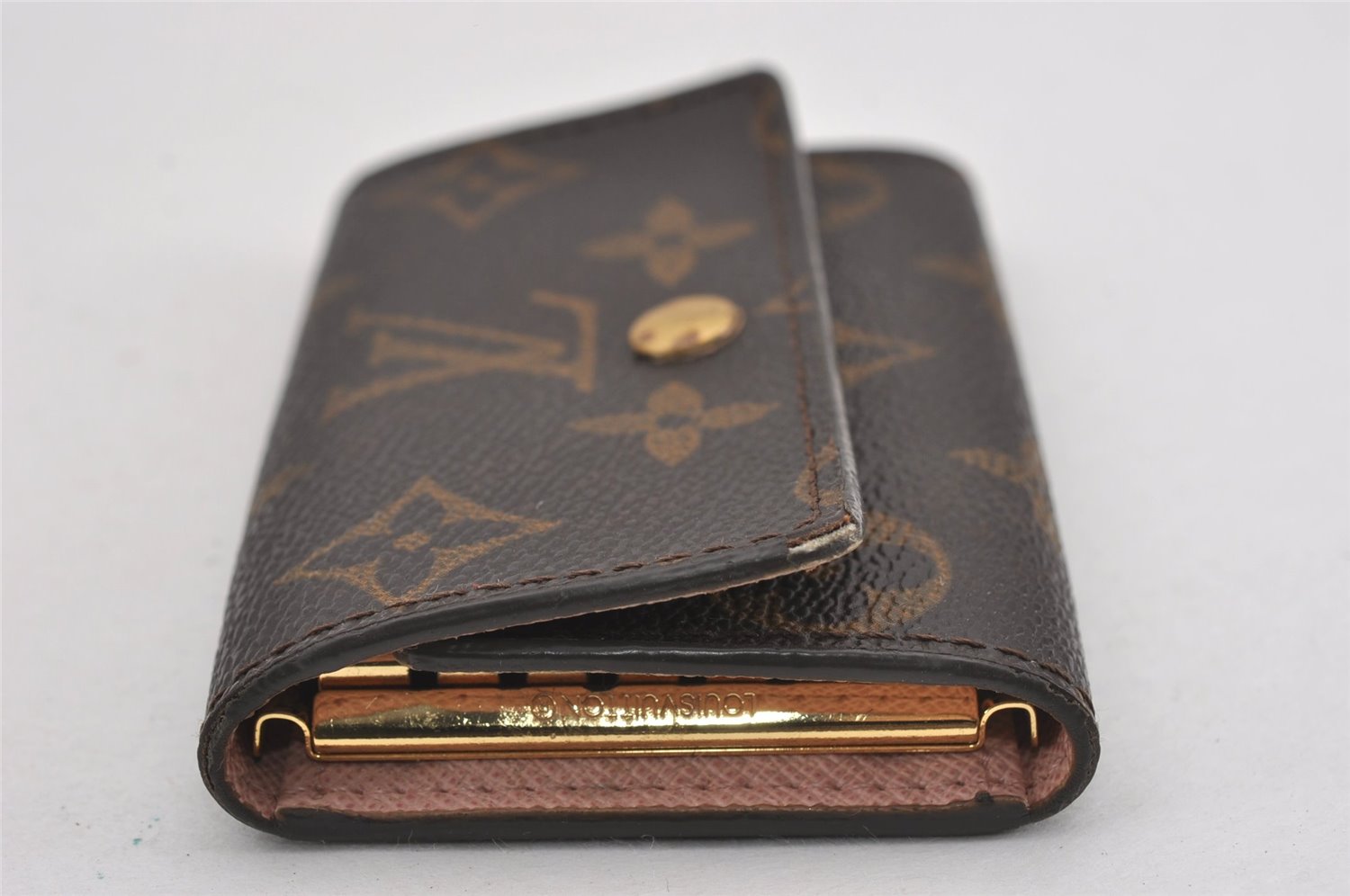 Authentic Louis Vuitton Monogram Multicles 6 Key Case Holder M61285 Pink K5000