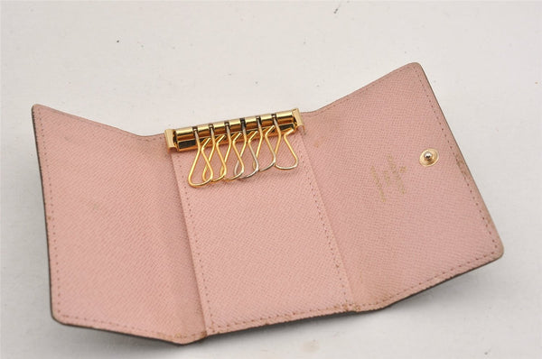 Authentic Louis Vuitton Monogram Multicles 6 Key Case Holder M61285 Pink K5000