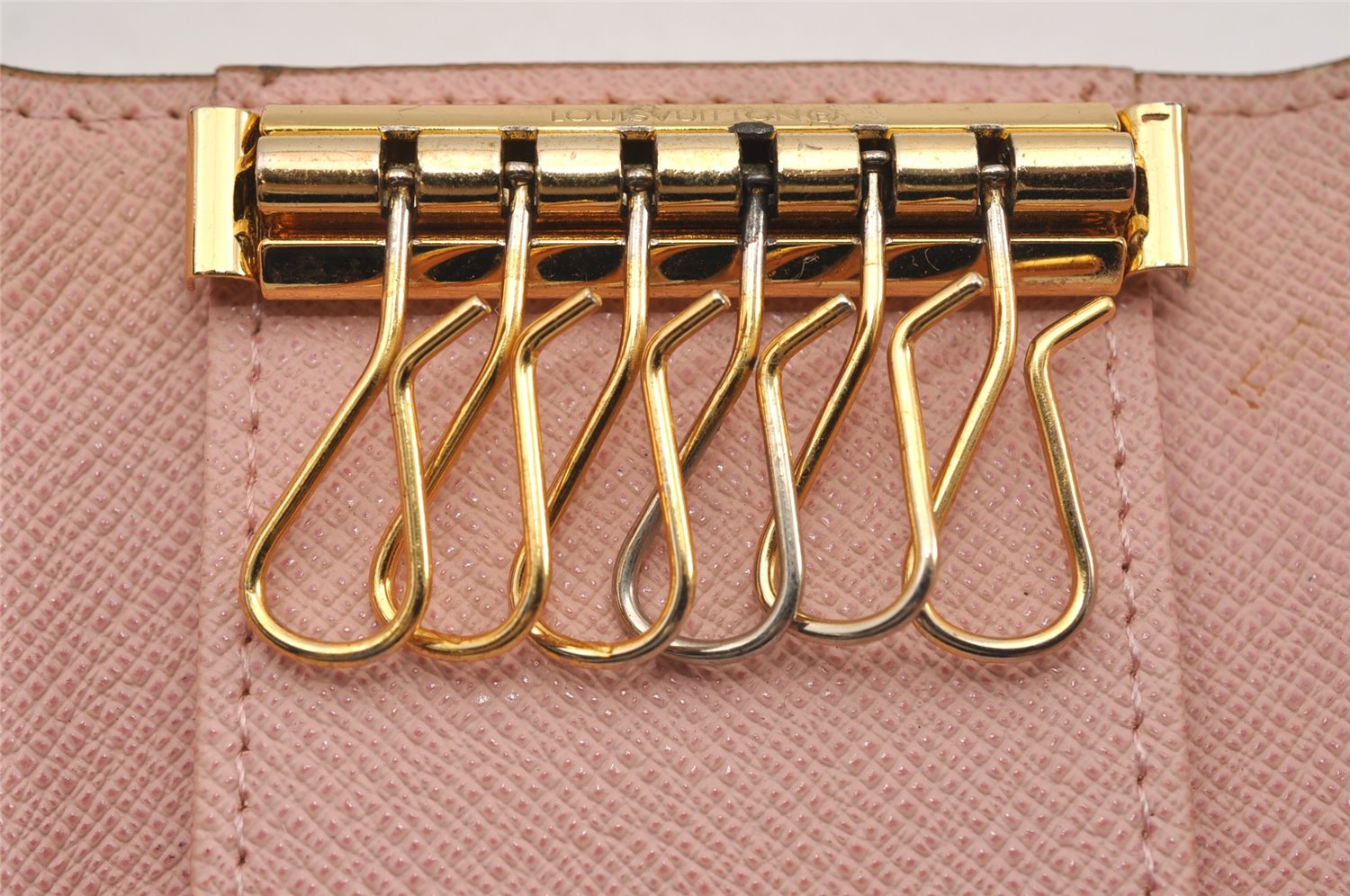 Authentic Louis Vuitton Monogram Multicles 6 Key Case Holder M61285 Pink K5000