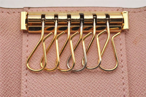 Authentic Louis Vuitton Monogram Multicles 6 Key Case Holder M61285 Pink K5000