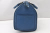 Authentic Louis Vuitton Epi Speedy 35 Hand Boston Bag Blue M42995 LV K5003