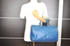 Authentic Louis Vuitton Epi Speedy 35 Hand Boston Bag Blue M42995 LV K5003