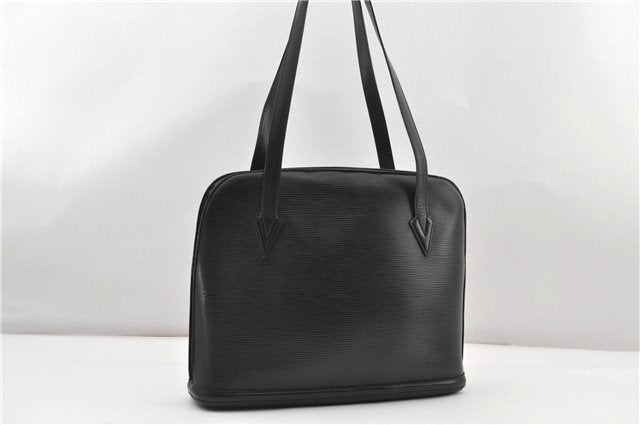 Authentic Louis Vuitton Epi Lussac Shoulder Tote Bag Black M52282 LV K5004