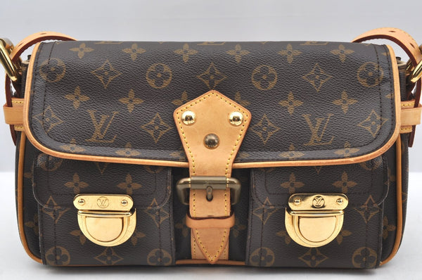 Auth Louis Vuitton Monogram Hudson PM Shoulder Bag Purse M40027 LV Box K5005