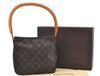 Authentic Louis Vuitton Monogram Looping MM Shoulder Bag M51146 LV Box K5006