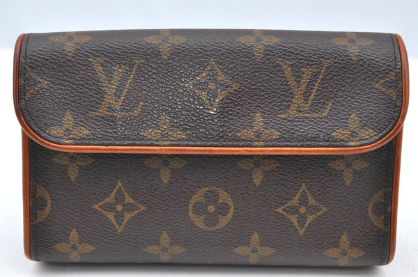 Auth Louis Vuitton Monogram Pochette Florentine Pouch Waist Bag M51855 LV K5009