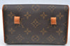 Auth Louis Vuitton Monogram Pochette Florentine Pouch Waist Bag M51855 LV K5009