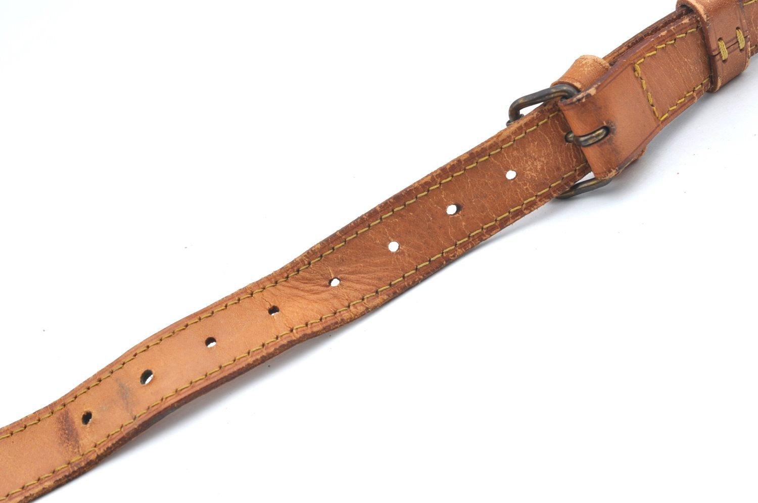 Authentic Louis Vuitton Leather Shoulder Strap Beige 39.4-46.5