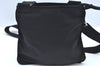 Authentic PRADA Nylon Tessuto Shoulder Cross Body Bag Purse Black K5018
