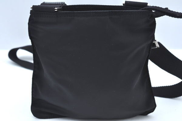 Authentic PRADA Nylon Tessuto Shoulder Cross Body Bag Purse Black K5018