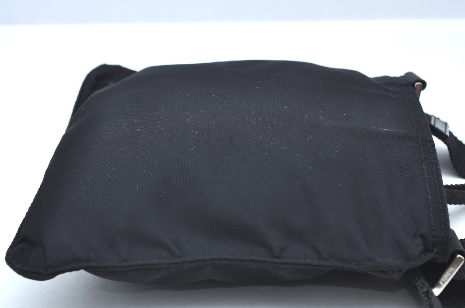 Authentic PRADA Nylon Tessuto Shoulder Cross Body Bag Purse Black K5018