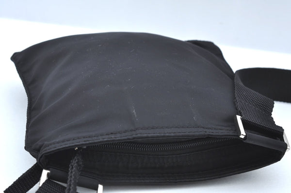 Authentic PRADA Nylon Tessuto Shoulder Cross Body Bag Purse Black K5018