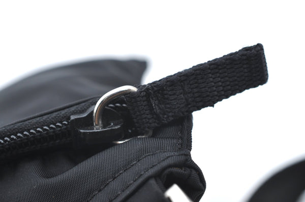 Authentic PRADA Nylon Tessuto Shoulder Cross Body Bag Purse Black K5018