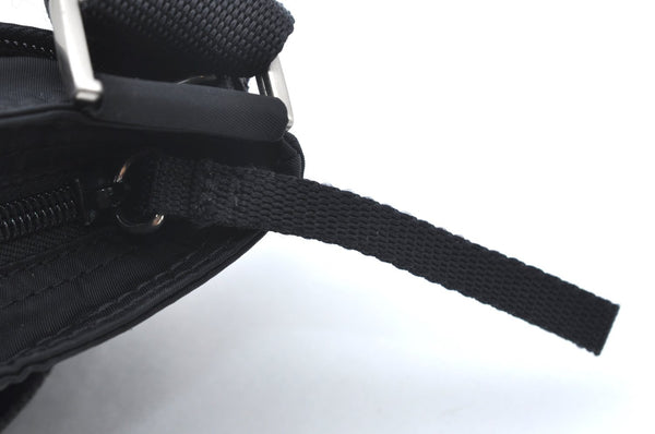Authentic PRADA Nylon Tessuto Shoulder Cross Body Bag Purse Black K5018