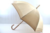 Authentic FENDI Zucchino Umbrella Polyester Wood Beige Brown K5023