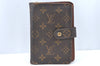 Authentic Louis Vuitton Monogram Porte Papier Zip Bifold Wallet M61207 LV K5028