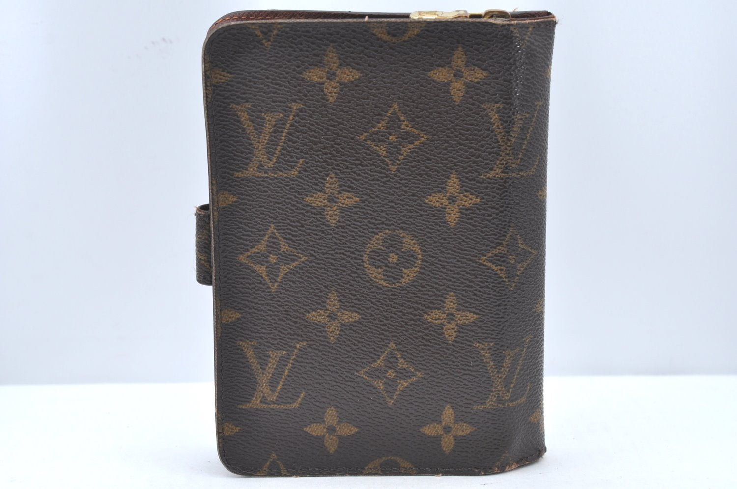 Authentic Louis Vuitton Monogram Porte Papier Zip Bifold Wallet M61207 LV K5028