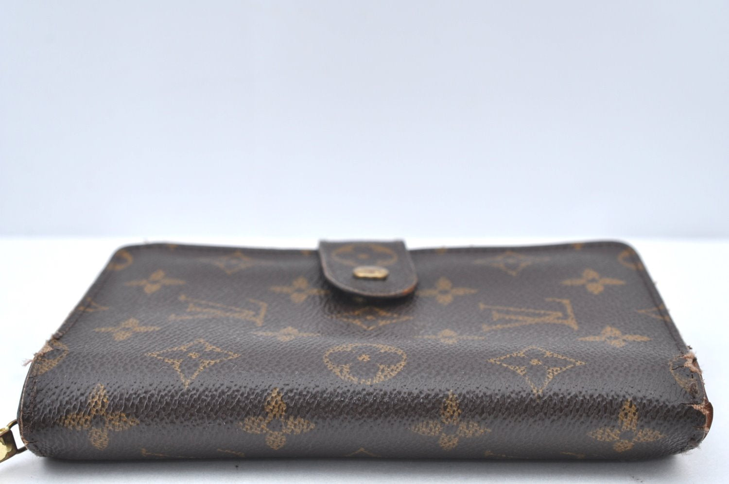 Authentic Louis Vuitton Monogram Porte Papier Zip Bifold Wallet M61207 LV K5028