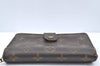 Authentic Louis Vuitton Monogram Porte Papier Zip Bifold Wallet M61207 LV K5028