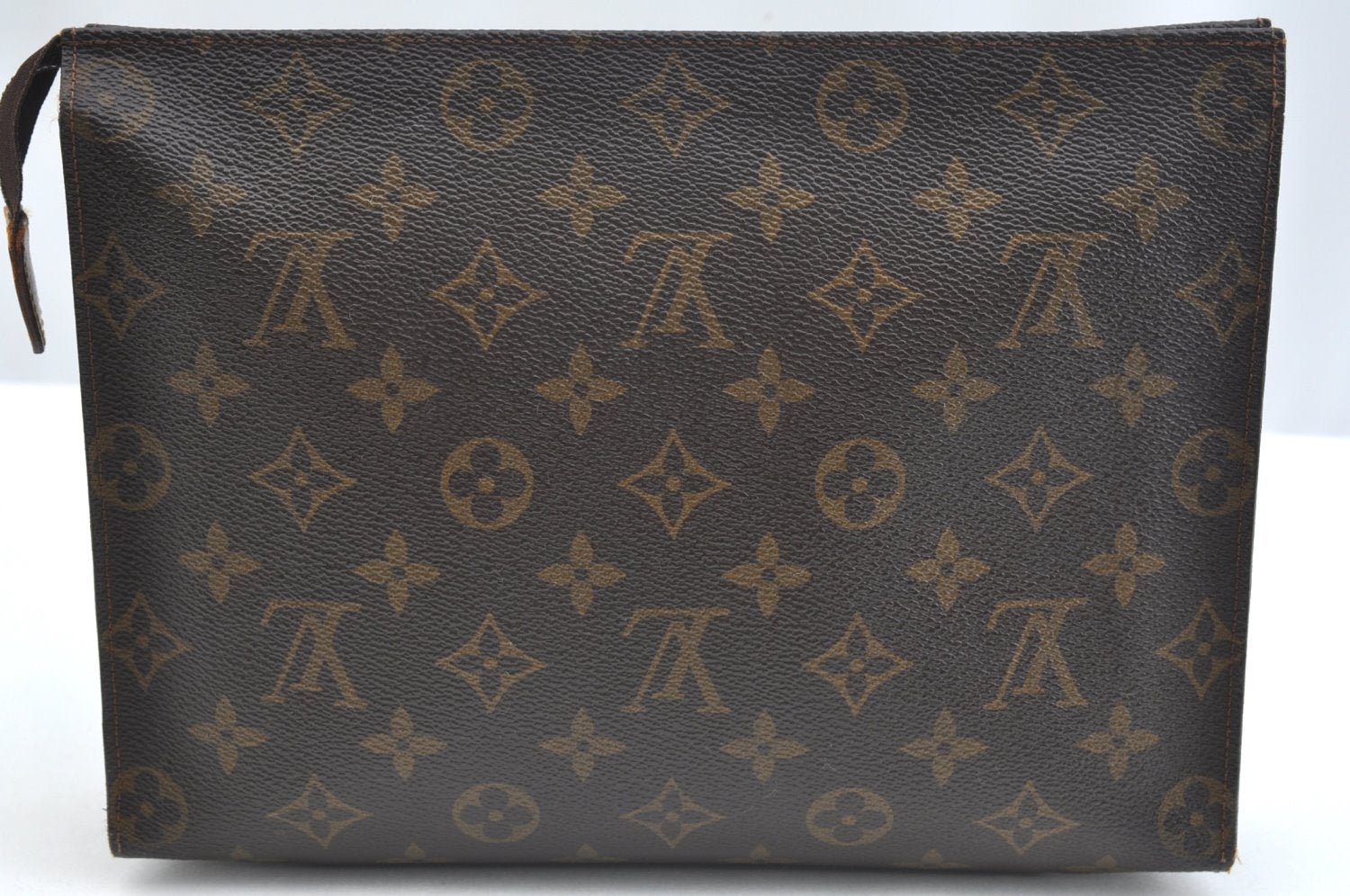 Auth Louis Vuitton Monogram Poche Toilette 26 Cosmetics Pouch Old Model LV K5031
