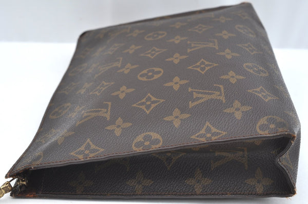 Auth Louis Vuitton Monogram Poche Toilette 26 Cosmetics Pouch Old Model LV K5031