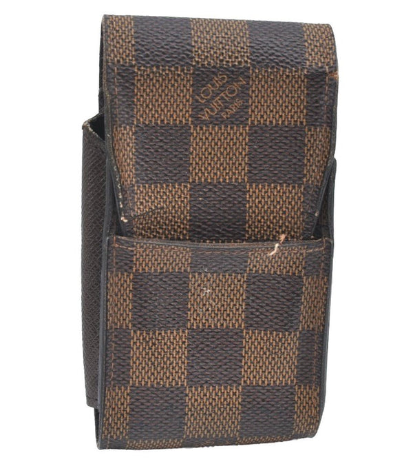 Authentic Louis Vuitton Damier Etui Cigarette Case N63024 LV K5033
