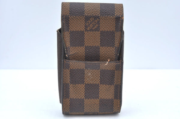 Authentic Louis Vuitton Damier Etui Cigarette Case N63024 LV K5033