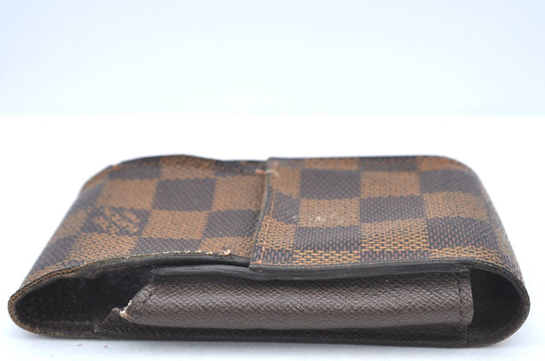 Authentic Louis Vuitton Damier Etui Cigarette Case N63024 LV K5033