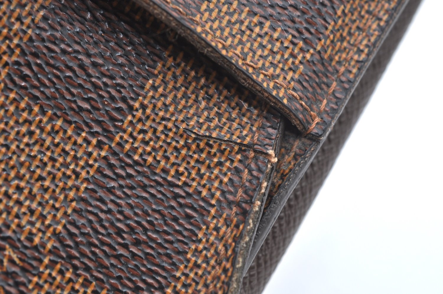 Authentic Louis Vuitton Damier Etui Cigarette Case N63024 LV K5033