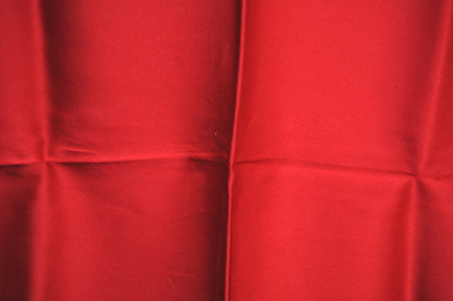 Authentic CHANEL Scarf Jewelry Pearl Motif CC Logo Silk Red K5035